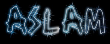 Aslam Name Logo
