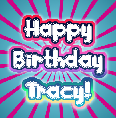 Happy Birthday Tracy Logo Free Logo Maker