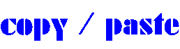 copy / paste logo. Free logo maker.