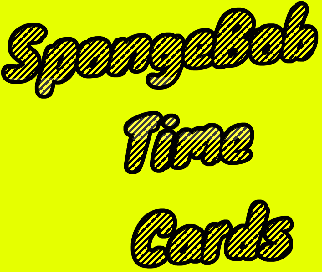 spongebob time cards background