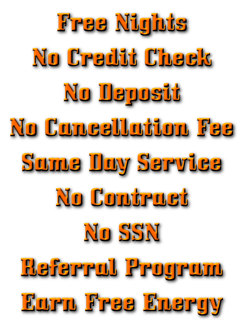 Free Nights No Credit Check No Deposit No Cancellation Fee Same Day