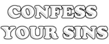 CONFESS YOUR SINS logo. Free logo maker.