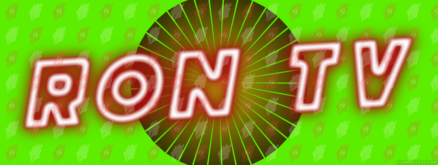 Ron tv logo. Free logo maker.