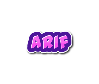 Arif logo. Free logo maker.