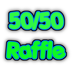 50/50 Raffle logo. Free logo maker.