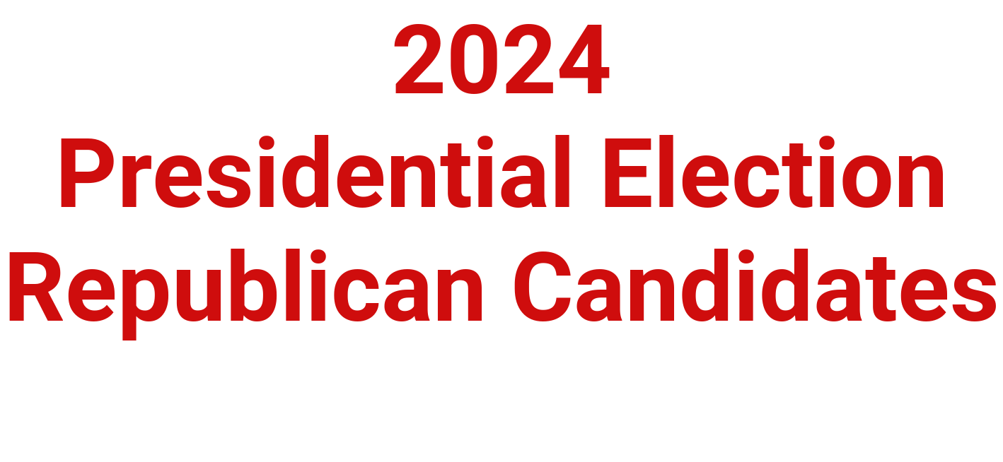 2024 Presidential Election Republican Candidates logo. Free logo maker.
