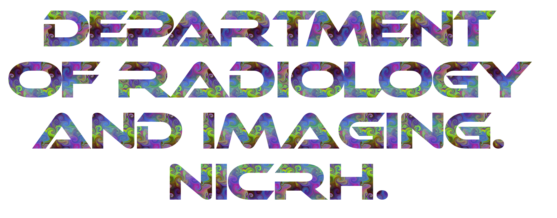 DEPARTMENT of RADIOLOGY AND IMAGING. NICRH. logo. Free logo maker.