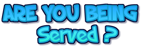 ARE YOU BEING Served ? logo. Free logo maker.